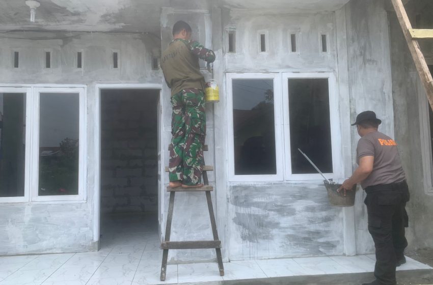  Pembangunan Rumah Tidak Layak Huni TMMD 126 di Paya Pasir Masuki Tahap Akhir