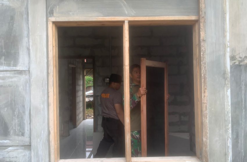Satgas TMMD Bekerja Serius Selesaikan Pembangunan Rumah Anwar di Marelan