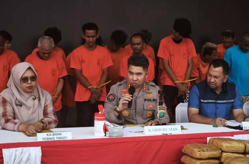  Polda Sumut Ungkap 862 Kasus Narkotika di Tiga Wilayah, Selamatkan Jutaan Jiwa