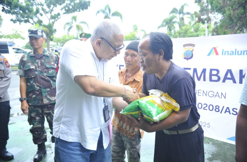  INALUM Bersinergi dengan TNI dan Polri Gelar Program Sembako Murah bagi Warga Sekitar Perusahaan