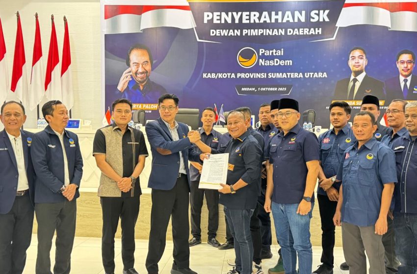  Rahmansyah Sibarani Pimpin NasDem Tapteng, DPW Sumut Minta Rebut Kembali Posisi Bupati