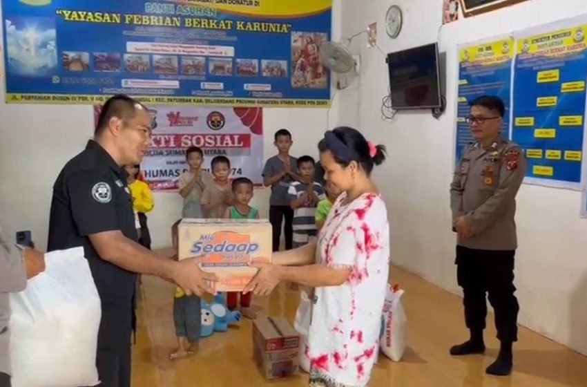  Bidhumas Polda Sumut Gelar Bakti Sosial Sambut HUT Humas Polri ke-74, Wujud Kepedulian untuk Sesama
