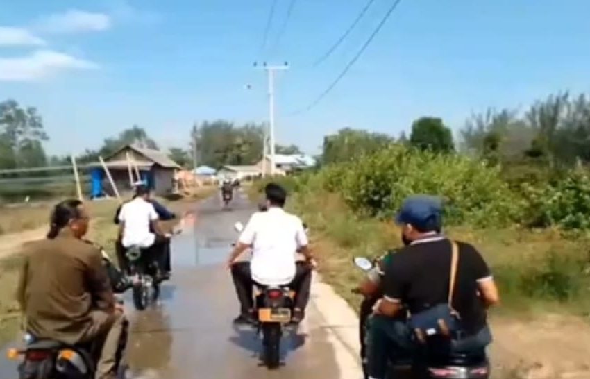  Pemko Medan dan Babinsa Gas Motor Bareng Menuju Lokasi TMMD di Paya Pasir