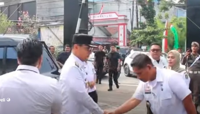  Camat Marelan Dampingi Wali Kota Medan Buka TMMD Ke-126 Kodim 0201/Medan di Wilayahnya