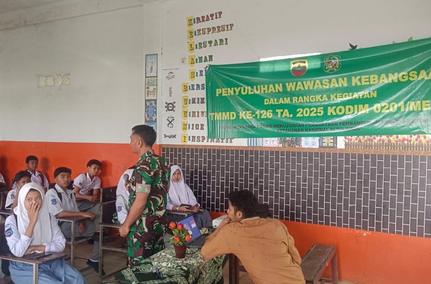  Dibekali TMMD 126 Kodim 0201 Medan, Siswa SMKS Bina Taruna Siap Pertahankan Setiap Jengkal Tanah Air