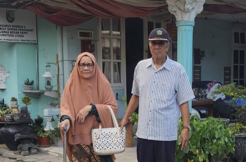  Pasutri Tua Tertatih- tatih Datangi PN Medan Mencari Keadilan