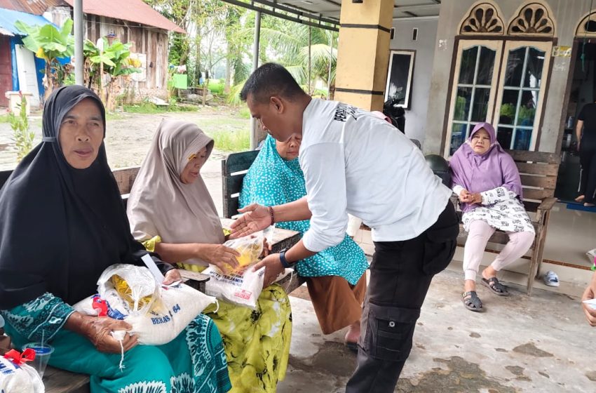  HUT ke – 2, Ucup News.com Berbagi Sembako dan Santuni Yatim