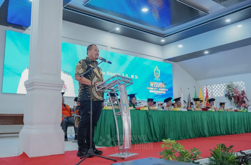  Hadiri Wisuda XXXV UNA, Bupati Baharuddin Tekankan Peningkatan Kualitas Generasi Muda