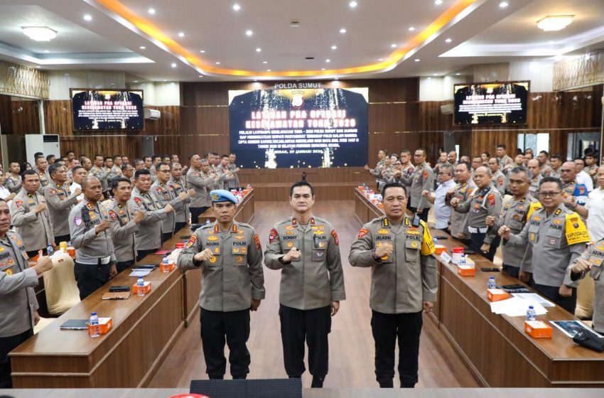  Polda Sumut Gelar Lat Pra Ops Keselamatan Toba 2026, Tekankan Profesionalisme dan Kepatuhan SOP