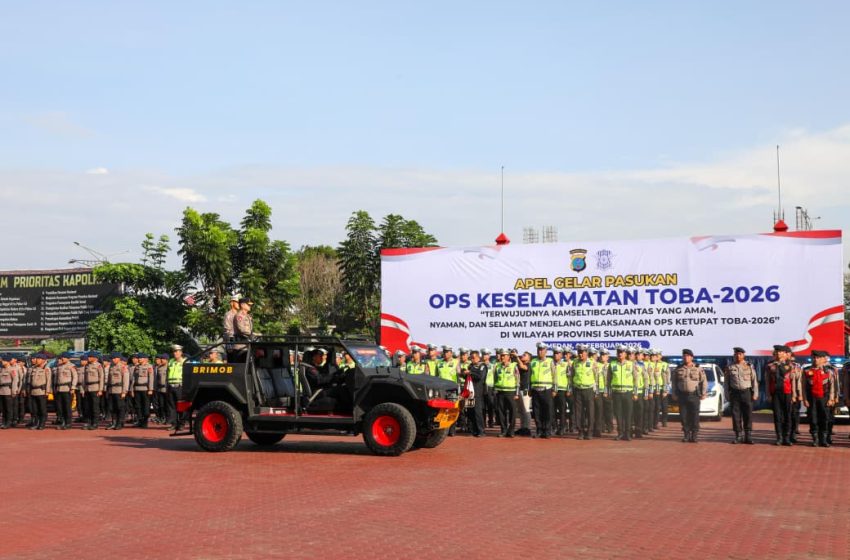  Polda Sumut Gelar Apel Operasi Keselamatan Toba 2026, Tekankan Lalu Lintas Aman dan Humanis