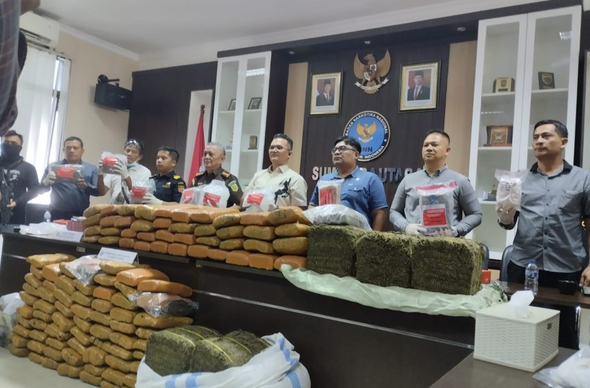  BNNP Sumut Gagalkan Peredaran Narkoba Ratusan Kilogram Lewat Ekspedisi