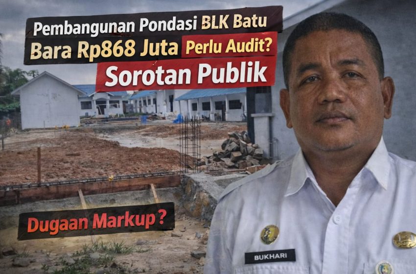  Pondasi BLK Rp868 Juta Dibangun di Atas Aset Disdik Diduga Bermasalah, Disnakerprindag Batu Bara Luput Pengawasan?