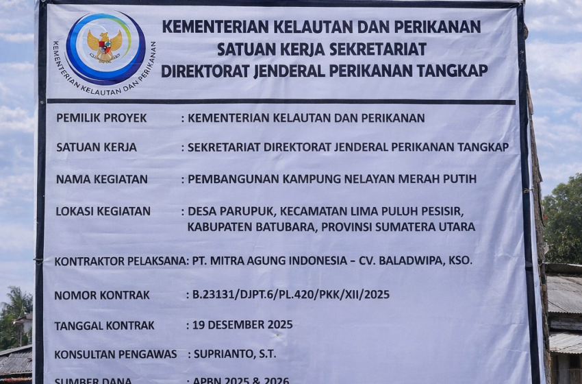  Dugaan Ketidakterbukaan Penetapan Lokasi Program Kampung Nelayan Merah Putih di Batubara Disorot