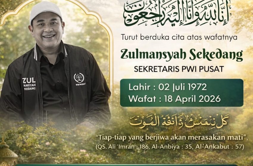  PWI Kabupaten Batu Bara Sampaikan Duka Cita atas Wafatnya Sekjen PWI Pusat Zulmansyah Sekedang