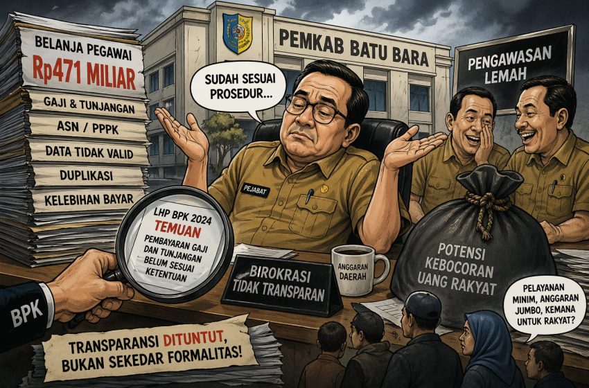  Belanja Pegawai Rp471 Miliar, BPK Temukan Ketidaksesuaian Pembayaran Gaji di Pemkab Batu Bara