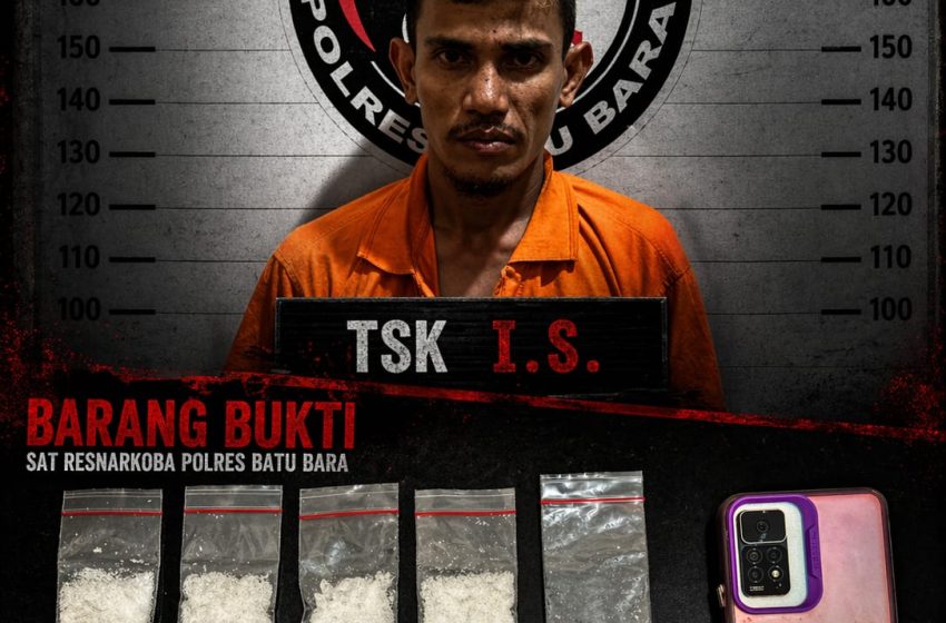  Polres Batu Bara Tangkap Pengedar Sabu di Labuhan Ruku