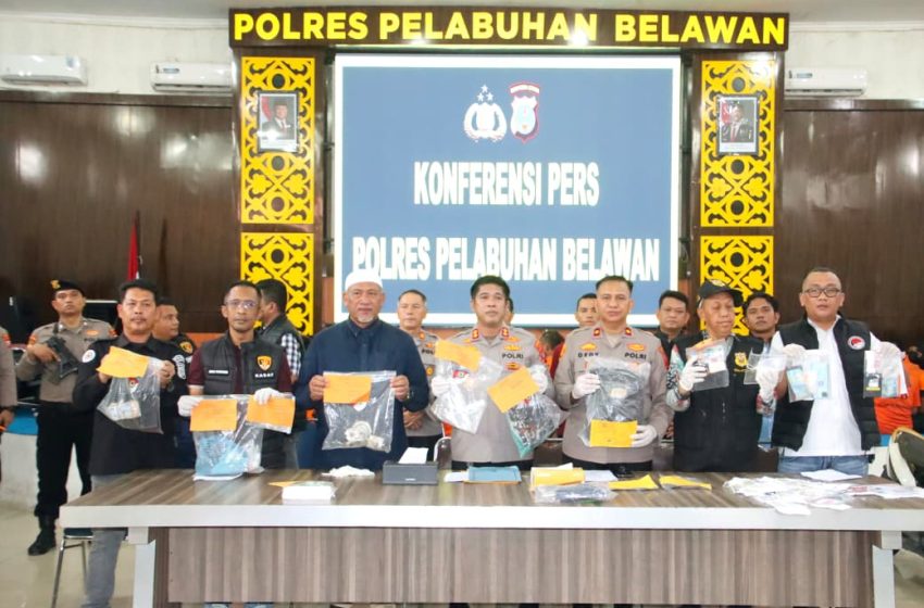 Empat Bulan, Polres Belawan Ungkap 320 Kasus Narkoba dan Kejahatan Jalanan