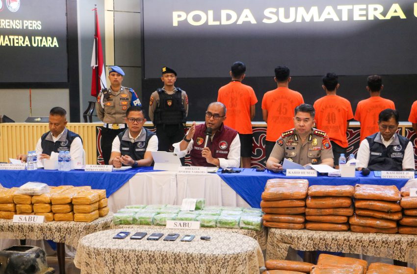  Selamatkan 813 Ribu Jiwa, Polda Sumut Gagalkan Peredaran 72 Kg Sabu dan 151 Kg Ganja