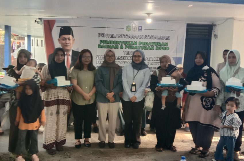  Sosialisasi Perda Sistem Kesehatan Kota Medan, Edi Saputra : Program MBG Ciptakan Masyarakat Sehat, Cerdas, dan Produktif