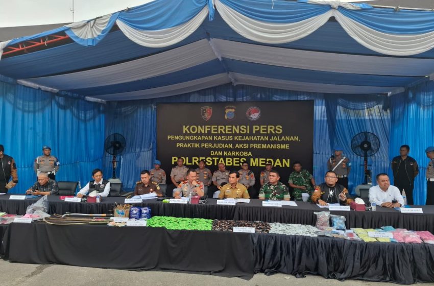  Polrestabes Medan Ungkap Ratusan Kasus Kejahatan Jalanan Selama Sebulan 