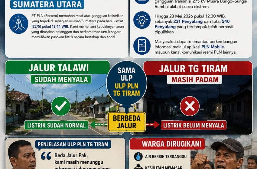  PLN Klaim 231 Penyulang Sudah Normal, Namun Tanjung Tiram Masih Gelap: Warga Soroti Ketimpangan dan Sikap Tertutup ULP PLN