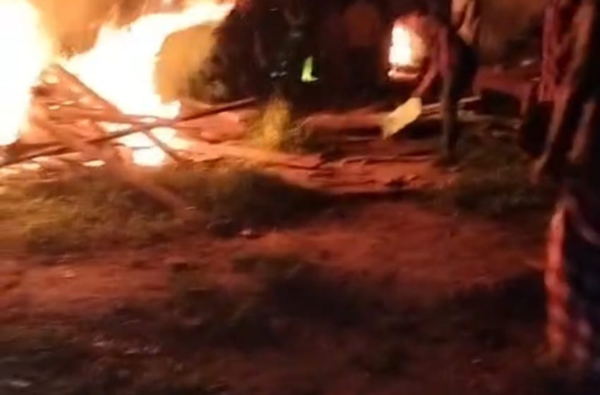  Polsek Air Putih Tinjau Lokasi Gubuk yang Dibakar Warga karena Diduga Jadi Tempat Narkoba