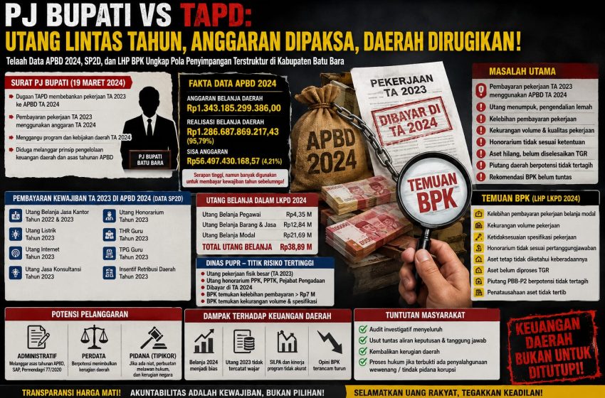  TIM BB: Temuan BPK Atas Utang Belanja APBD 2023 Dibayarkan Pada APBD 2024 Harus Diusut Tuntas!