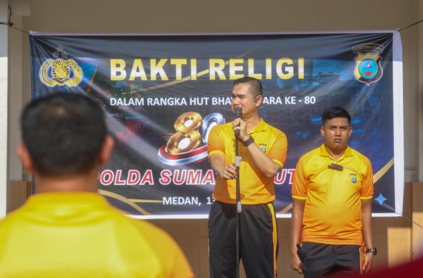  Sambut HUT Bhayangkara ke-80, Polda Sumut Gelar Bakti Religi di Gereja Oikumene dan Masjid Al-Hidayah