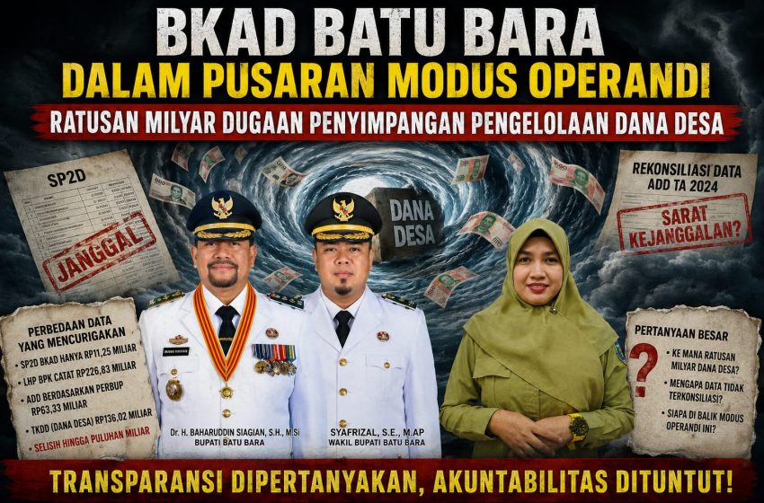  Rekonsiliasi ADD Pengeluaran BKAD Ta 2024 Jadi Sorotan, APH Diminta Peka Modus Operandi Ratusan Milyar ADD dalam Dugaan Korups!