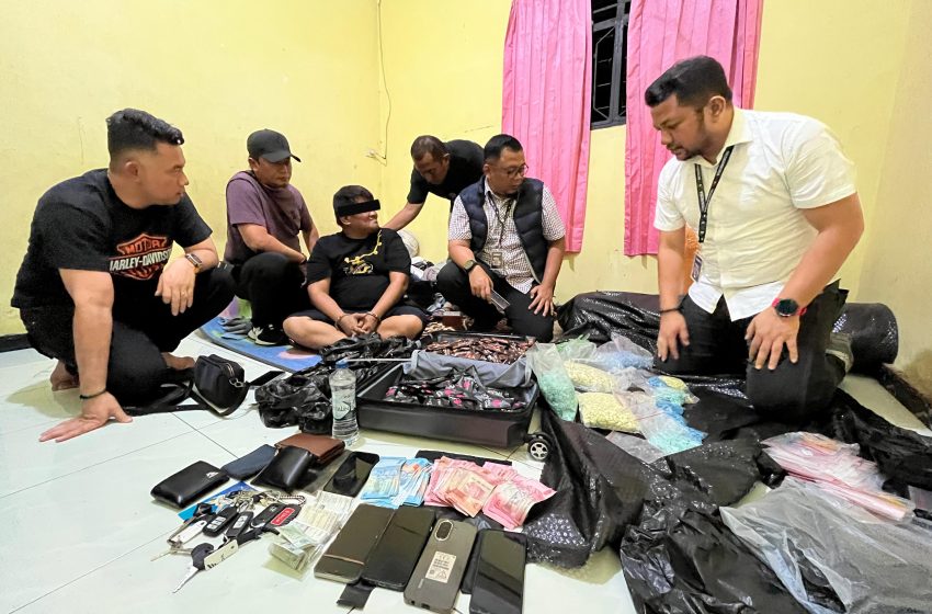  Polisi Ringkus Gembong Narkoba Kawasan  Sunggal, Ratusan Vape Narkoba Diamankan 