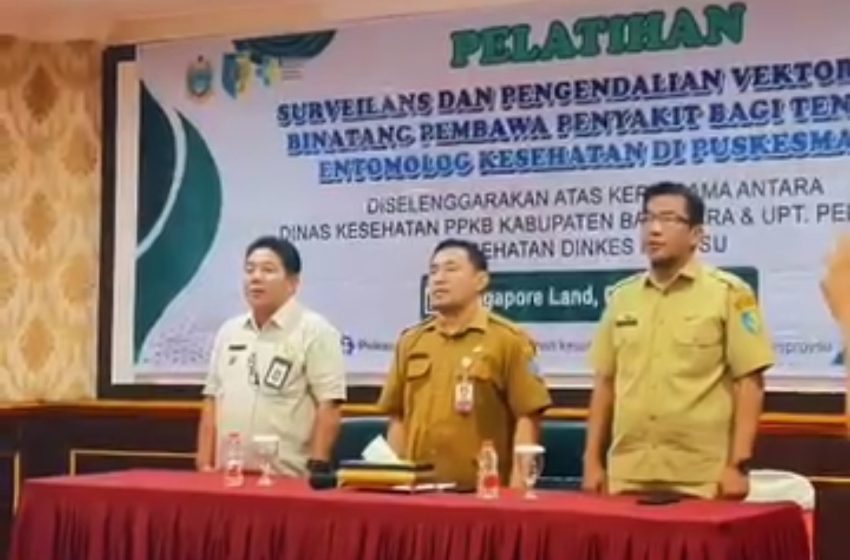  Dinkes PPKB Batu Bara Bersama UPT Dinkes Sumut Gelar Pelkes Surveilans dan Pengendalian Vektor Penyakit Binatang