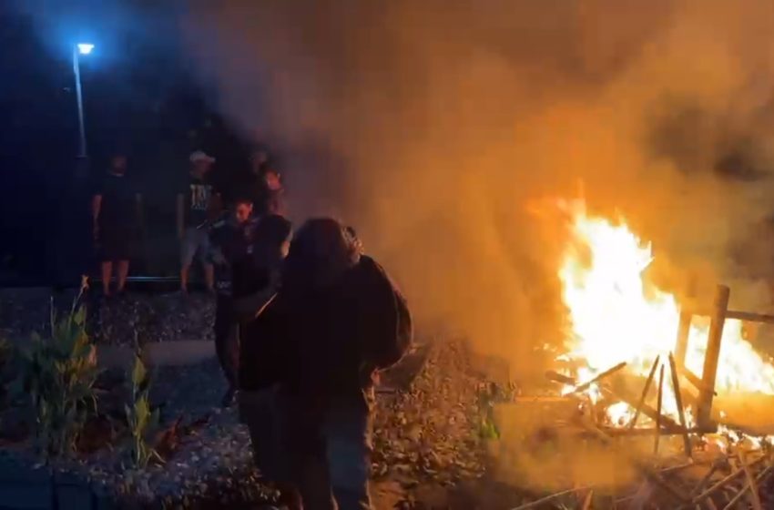  Polisi Bakar Sarang Narkoba di Desa Serba Jadi Sunggal 
