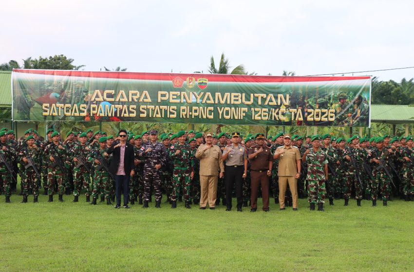  Kapolres Batu Bara Hadiri Penyambutan Personel Satgas Pamtas RI–PNG Yonif 126/KC TA 2026