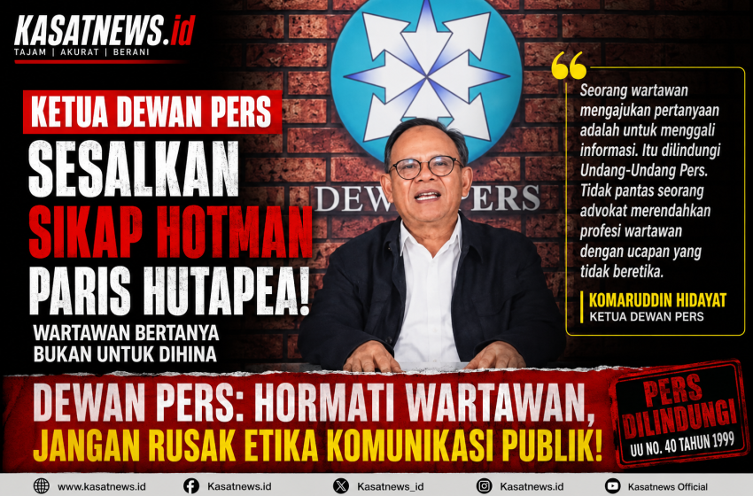  Ketua Dewan Pers Sesalkan Ucapan Hotman Paris kepada Wartawan: Profesi Jurnalis Harus Dihormati, Bukan Direndahkan