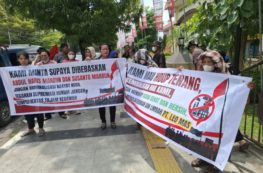  Akibat Limbah Sawit, PT Leo Mas Sunggal Penjarakan Anak dan Bapak Sintua