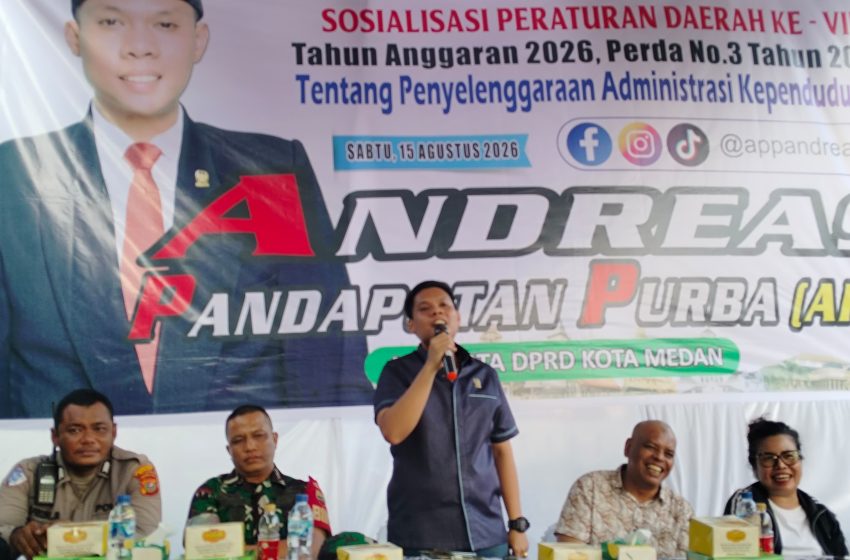  Gelar Sosper Tentang Adminduk, Andreas Pandapotan Purba Dorong Masyarakat Lengkapi Data Kependudukan