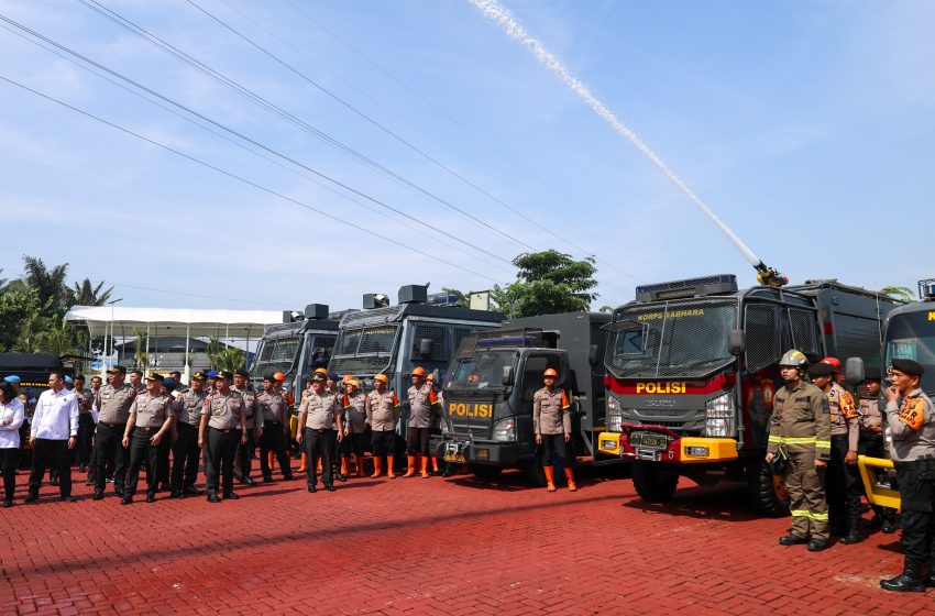  Kapolda Sumut Cek Kesiapsiagaan Personel, Kendaraan dan Peralatan Penanganan Karhutla
