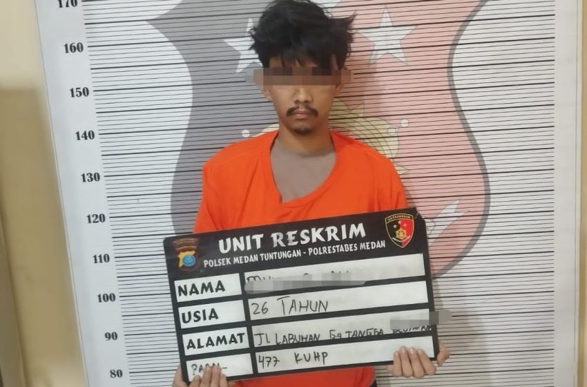  Polisi Ringkus Pelaku Curi Anglot Mekar Jaya di Kawasan Ladang Bambu Medan Tuntungan 