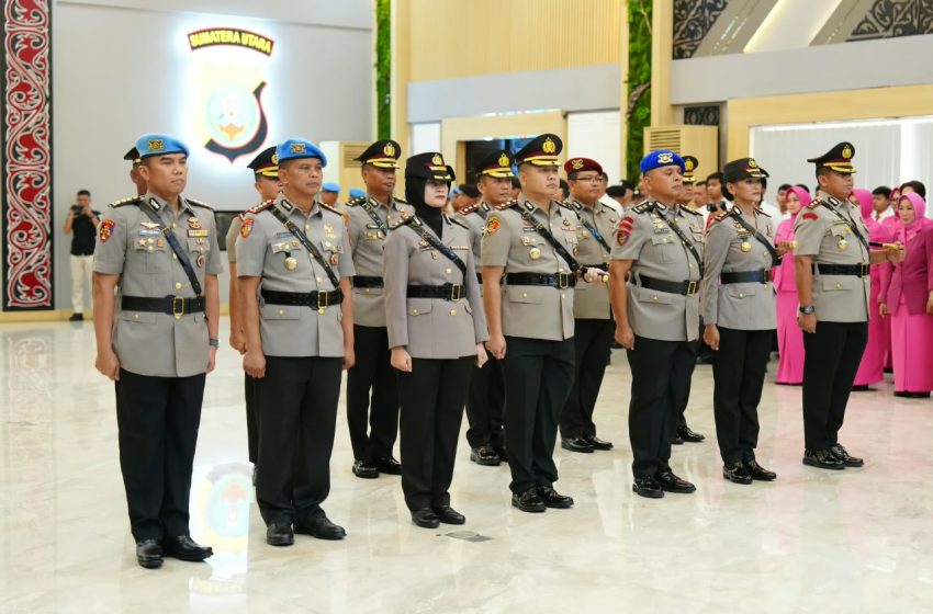  Kapolda Sumut Lantik Sejumlah Pejabat Baru, Tekankan Profesionalisme dan Responsivitas