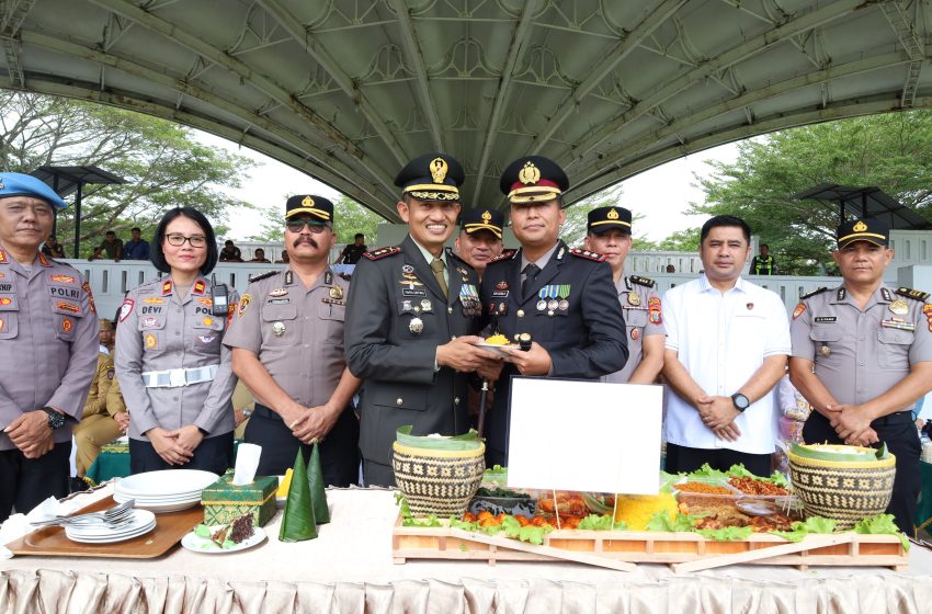  Kapolres Batu Bara Hadiri Upacara HUT ke-81 TNI di Kabupaten Asahan