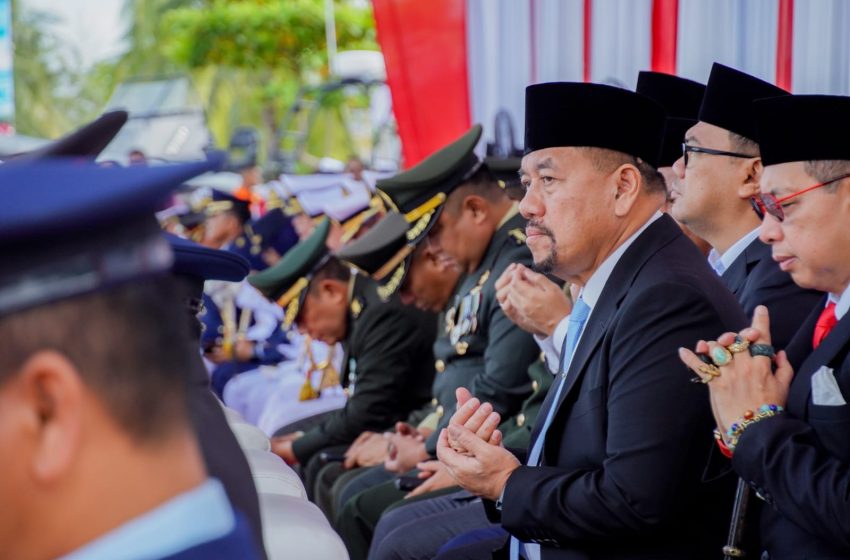  Bupati Batu Bara Hadiri Upacara HUT ke-81 TNI di Belawan