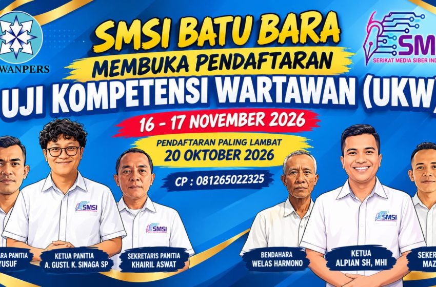  Perdana Digelar di Batu Bara, SMSI Siapkan UKW 16–17 November 2026