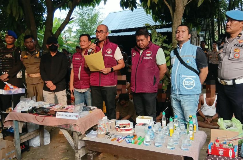  Polda Sumut Gerebek Sarang Narkoba di Percut Sei Tuan, 27 Orang Positif dan 2 Diduga Pengedar