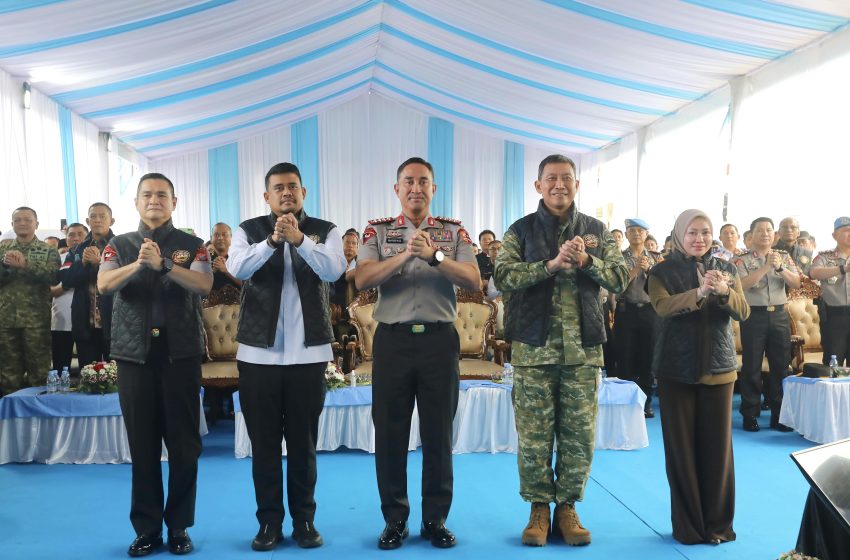  Dipimpin Kapolri, Polda Sumut Bersama Forkopimda Deklarasikan Sumut Tolak Narkoba di Belawan