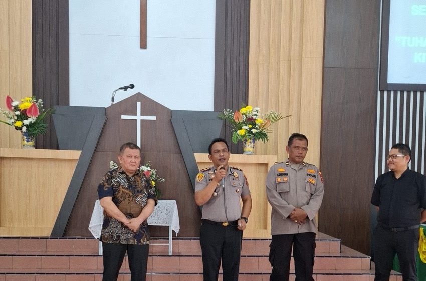  Polri Bersama Masyarakat, Kapolsek Medan Tuntungan Ingatkan Bahaya Narkoba di Minggu Kasih