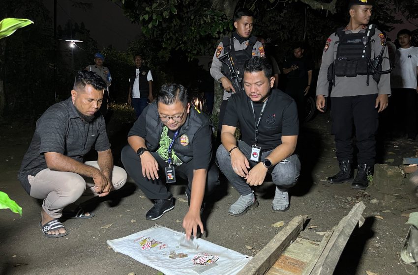  Polisi dan Kadus Temukan Jejak Narkoba Hingga Praktek Perjudian di Selambo 