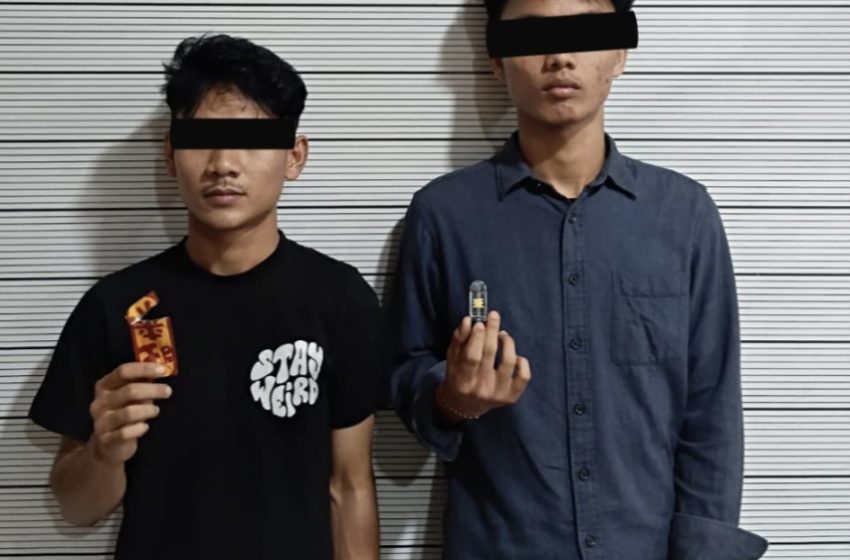  Polisi Ringkus Dua Pemuda Edarkan PG dan Ekstasi di Jalan Kutilang Medan Sunggal 